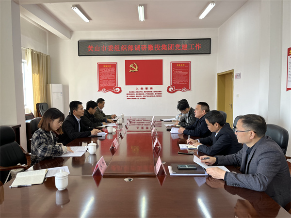 11月24日，黃山市委組織部部長程峰率隊調(diào)研黃山徽投集團黨建工作，洪董作匯報.jpg