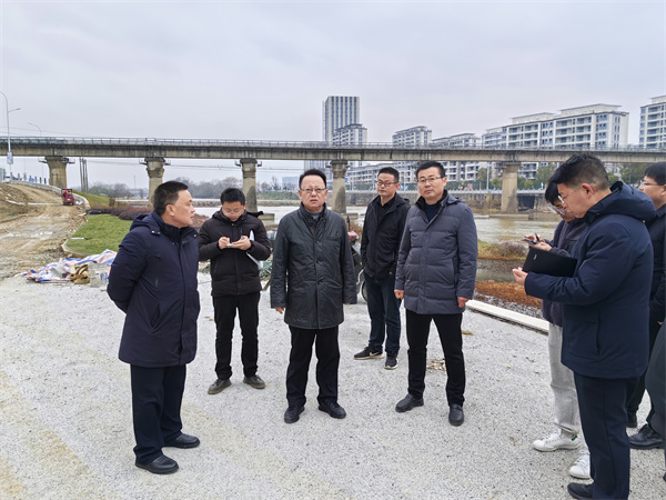 1月20日，汪凱書記到豐樂河環(huán)境整治項目進行調(diào)研，洪董、張總陪同1。.jpg