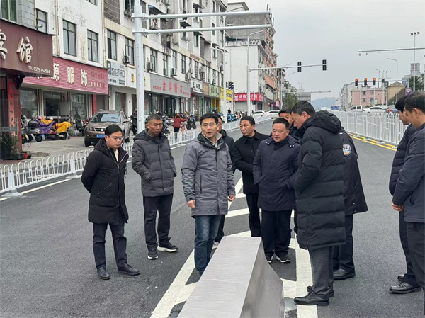 1月21日，洪董，張總陪同王奇勇縣長一行調(diào)研新安路跨鐵路橋.jpg